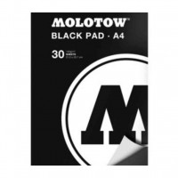Скетчбук Molotow Книга A4 Molotow Black Pad 21 х 29,7 см